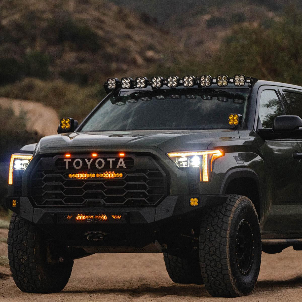 Light Up the Trail with the Baja Designs Prinsu/Sherpa Roof Rack 7 XL Linkable Light Bar Kit