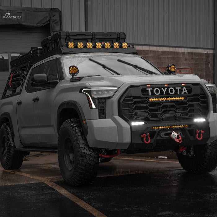 AlphaRex NOVA LED Headlights with Amber DRL for Tundra: Premium Lighting for 2022+ Toyota Tundra