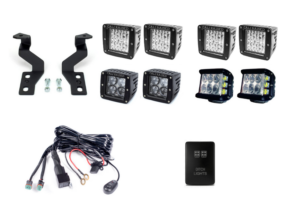 Cali Raised Low Profile Ditch Light Kit For Tundra (2014-2021)
