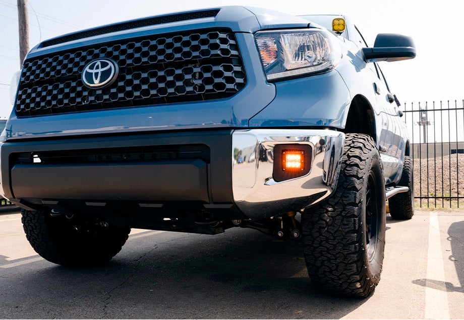 Cali Raised Led Fog Light Pod Replacements Brackets Kit For Tundra (2014-2021)