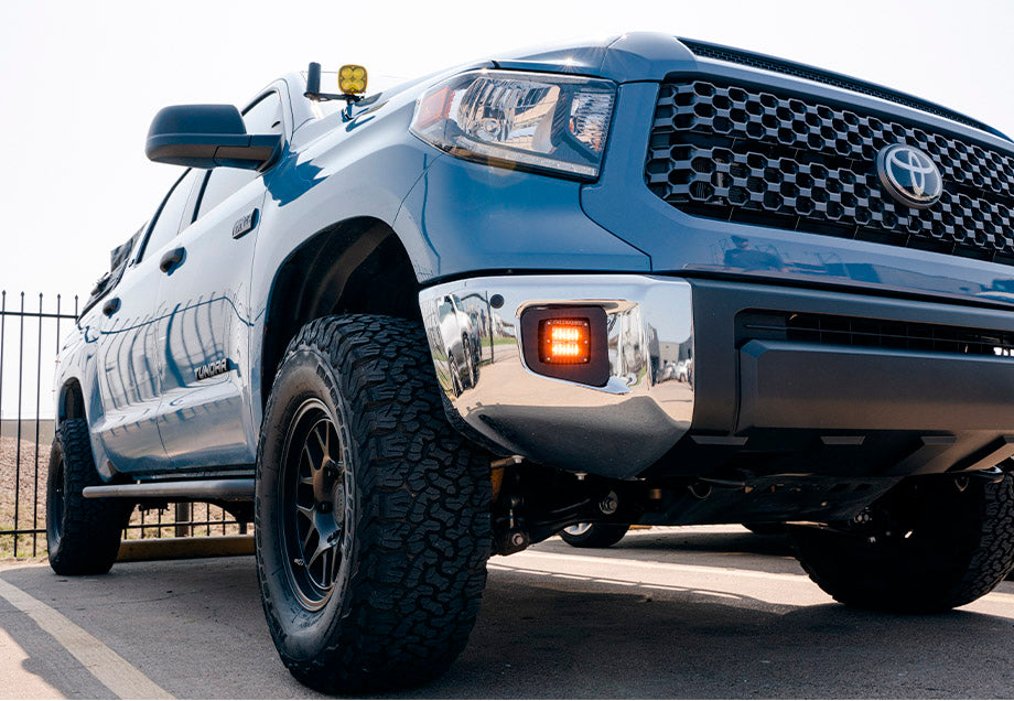 Cali Raised Led Fog Light Pod Replacements Brackets Kit For Tundra (2014-2021)