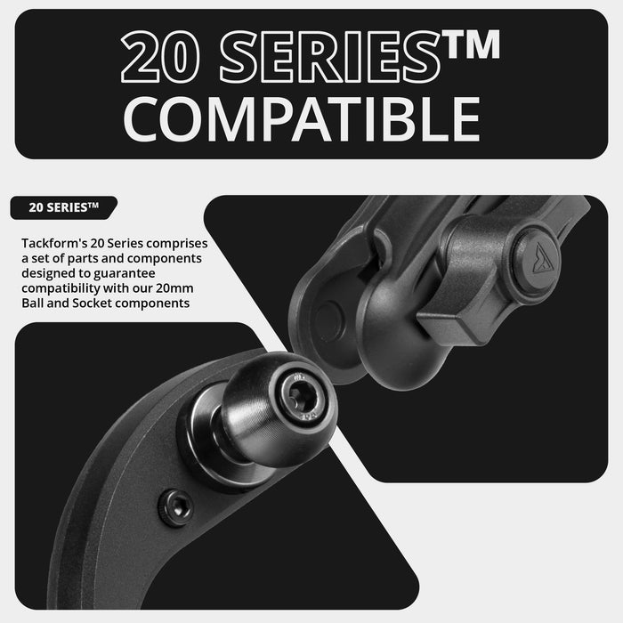 Tackform LINK™ Vent Mount Bracket With 20LITE Phone Holder | 3.5" Arm | 2016-2023 Toyota Tacoma and 2014-2021 Toyota Tundra