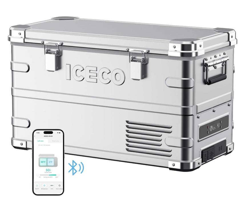 ICECO APL35 Dual Zone Aluminum Silver Freezer 35 LT