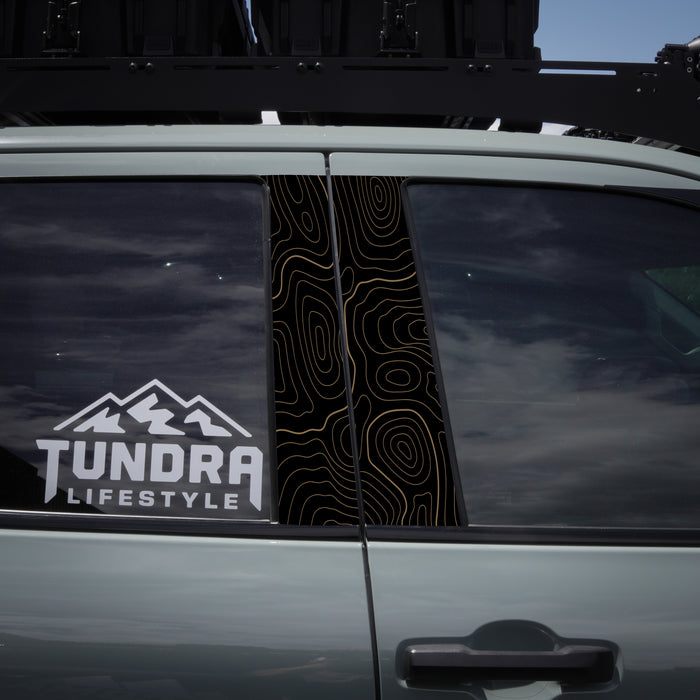 Vinyl Garage B Pillar Topo Decal For Tundra (2022-Current)