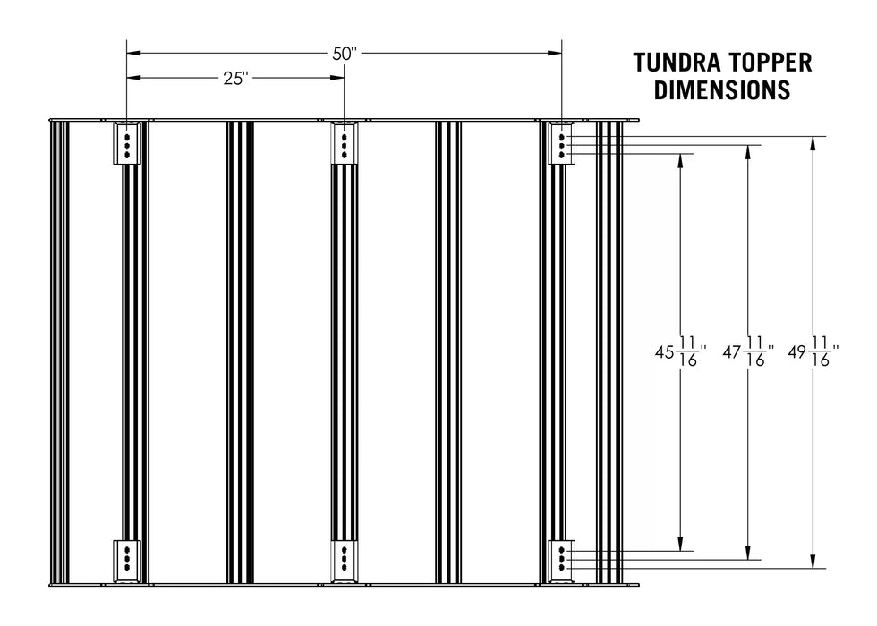 Backwoods DRIFTR Bed Rack Topper For tundra (2022-Current)