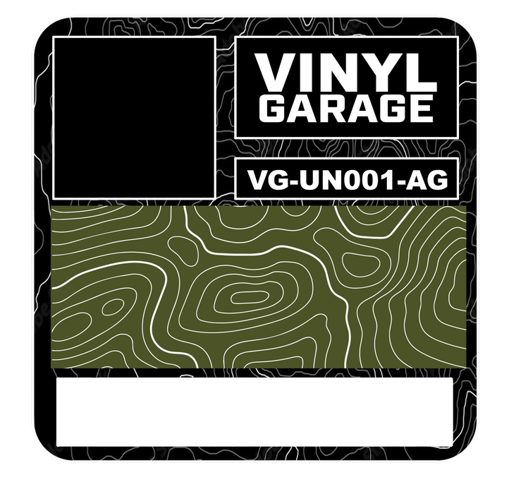 Vinyl Garage Glove Box Keyhole Cover