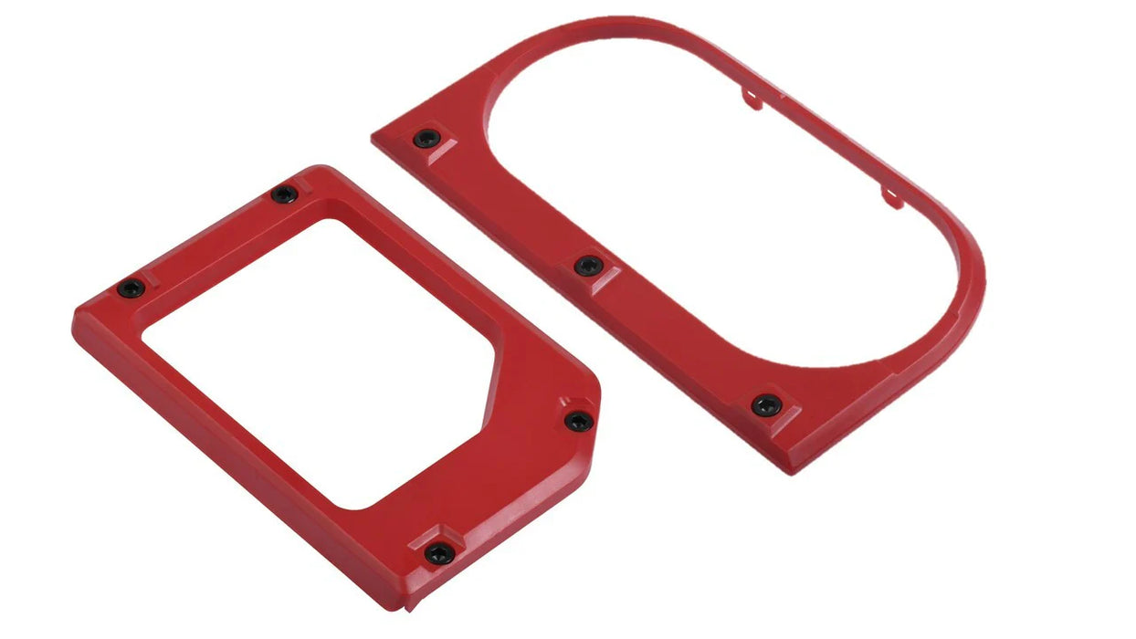 AJT Design Cup Holder/Shifter Trim Rings Red For Tundra (2014-2021)