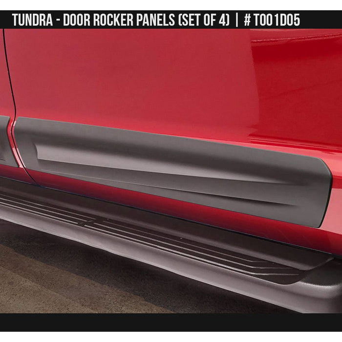 Door Rocker Panel Air Design Door Rocker Panel Set For Crew Max Tundra (2014-2019 ...