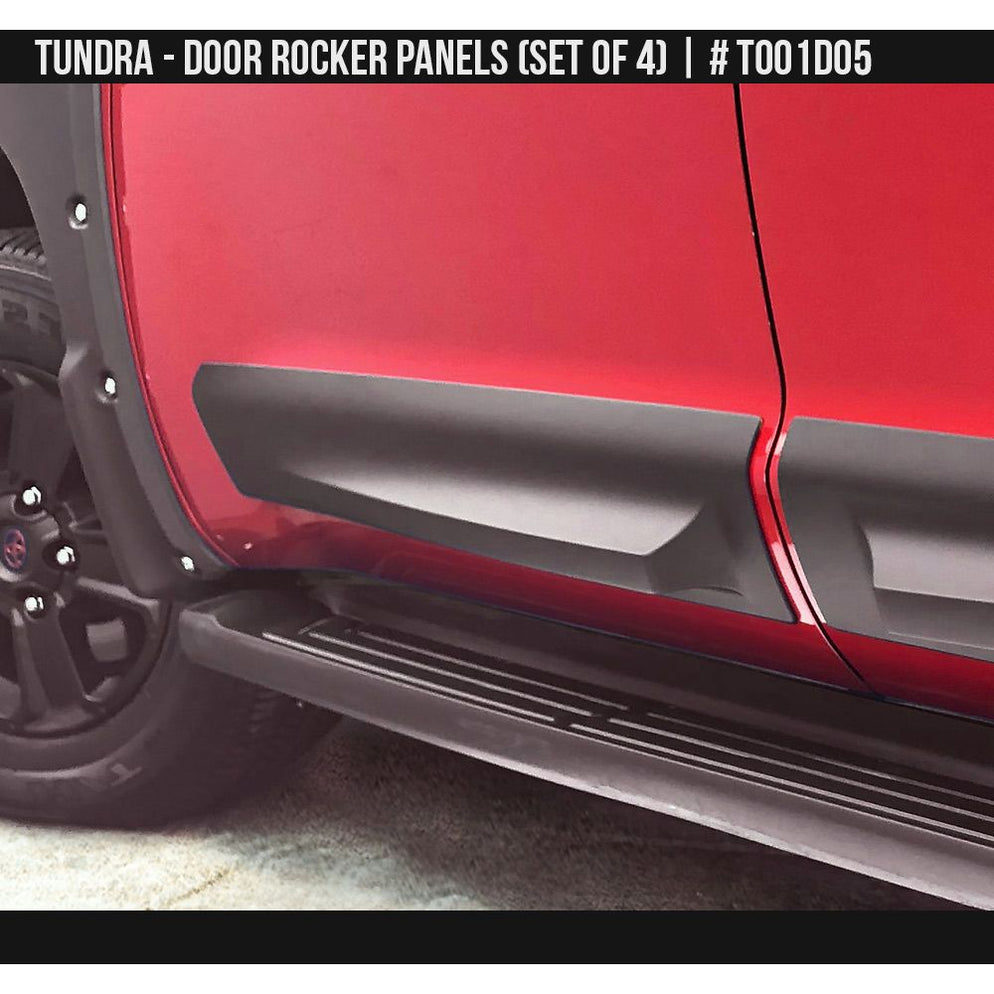 Door Rocker Panel Air Design Door Rocker Panel Set For Crew Max Tundra (2014-2019 ...