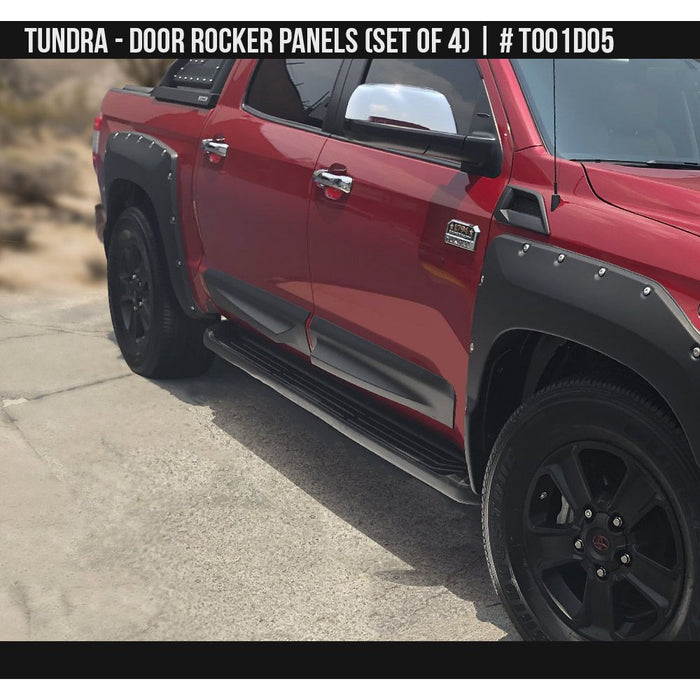 Door Rocker Panel Air Design Door Rocker Panel Set For Crew Max Tundra (2014-2019 ...