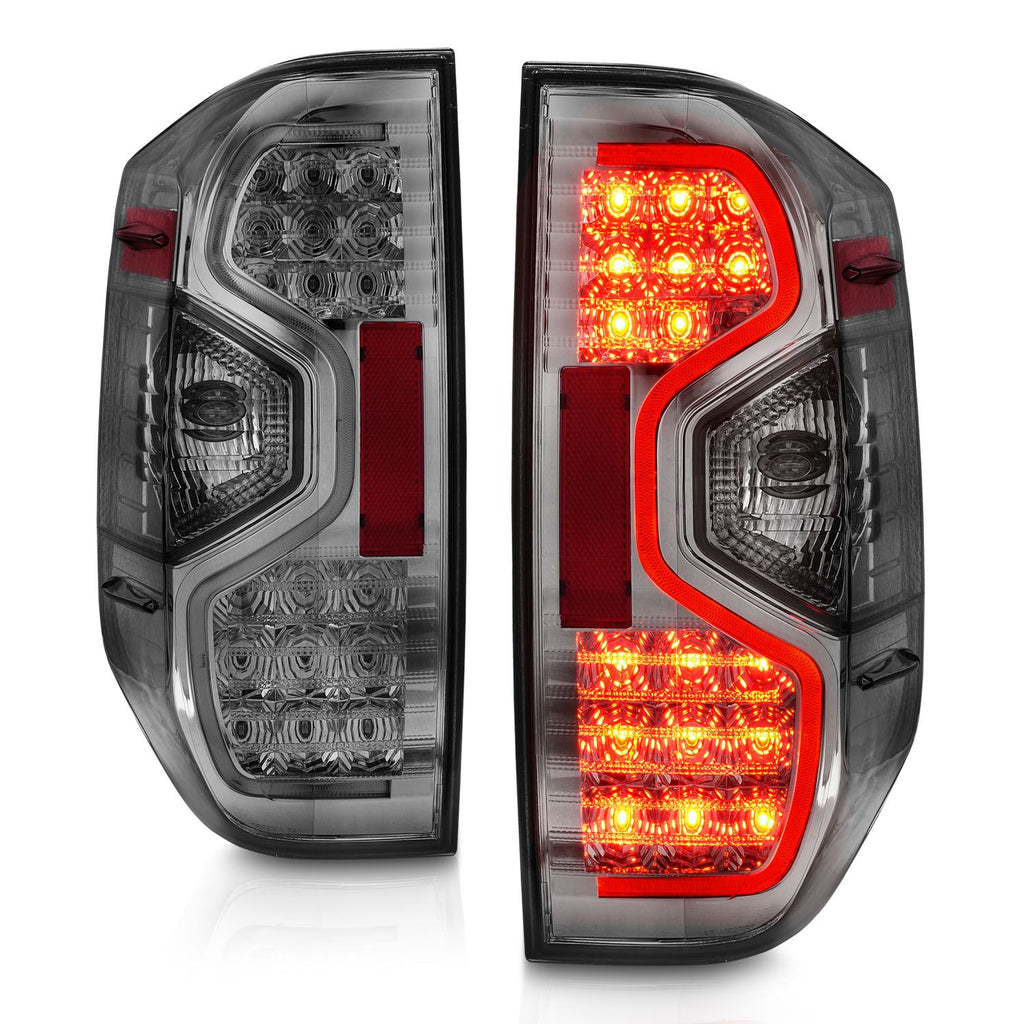 Anzo LED Tail Lights Chrome Smoke Lens For Tundra (2014-2021