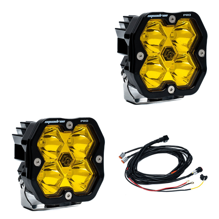 Baja Designs Squadron 2.0 Pro Black LED Auxiliary Light Pod Pair