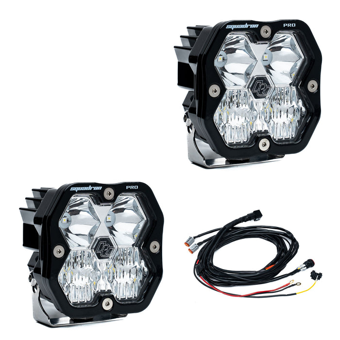 Baja Designs Squadron 2.0 Pro Black LED Auxiliary Light Pod Pair