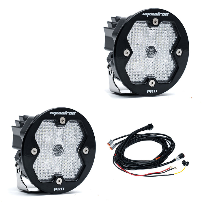 Baja Designs Squadron R 2.0 Pro Black LED Auxiliary Light Pod Pair