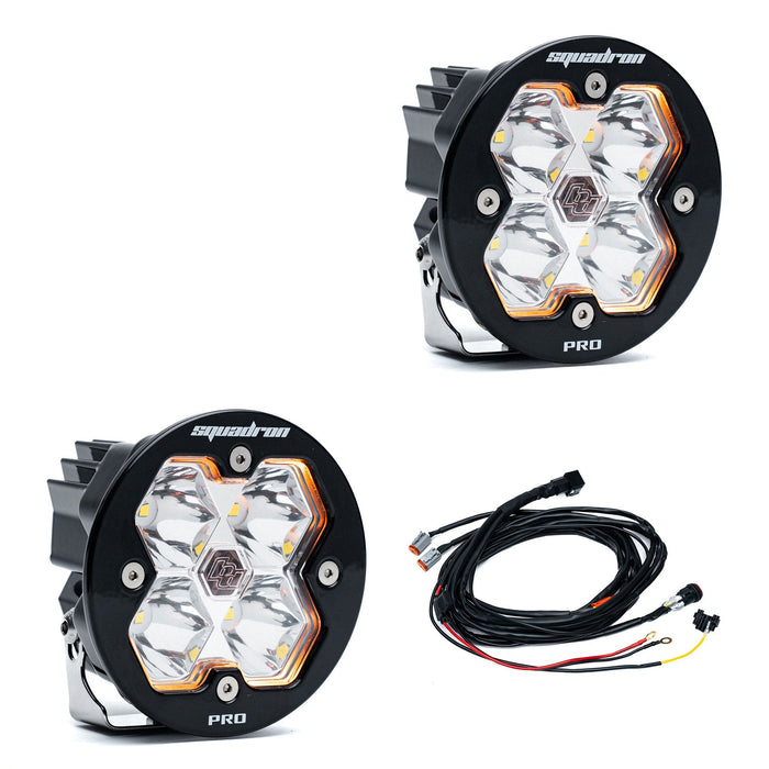 Baja Designs Squadron R 2.0 Pro Black LED Auxiliary Light Pod Pair