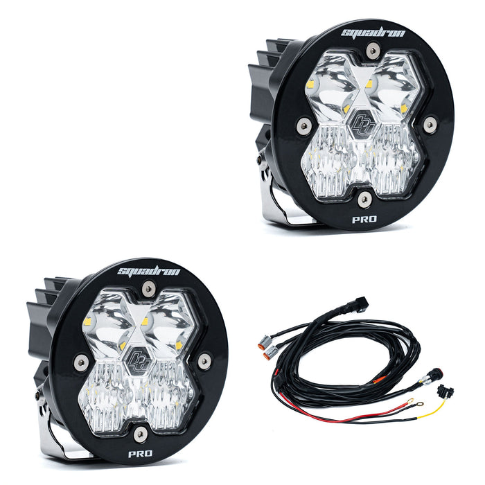 Baja Designs Squadron R 2.0 Pro Black LED Auxiliary Light Pod Pair