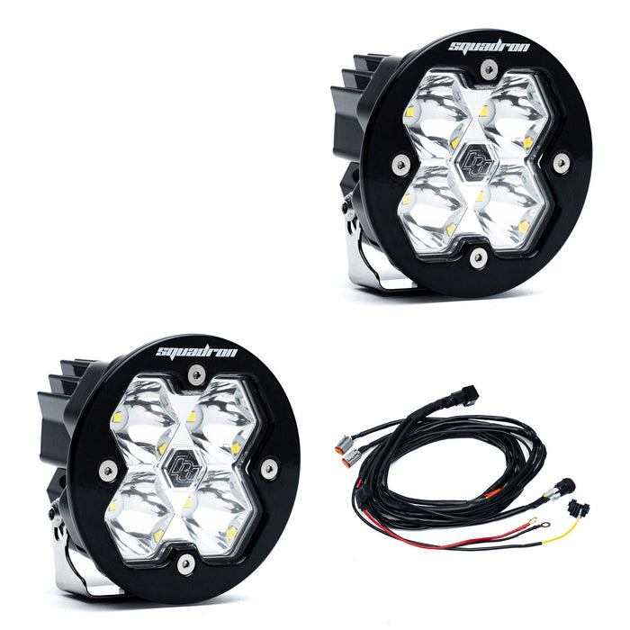 Baja Designs Squadron R 2.0 Sport Black LED Auxiliary Light Pod Pair - Universal