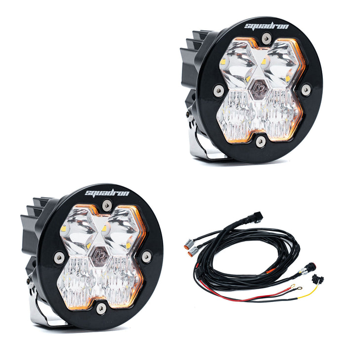 Baja Designs Squadron R 2.0 Sport Black LED Auxiliary Light Pod Pair - Universal