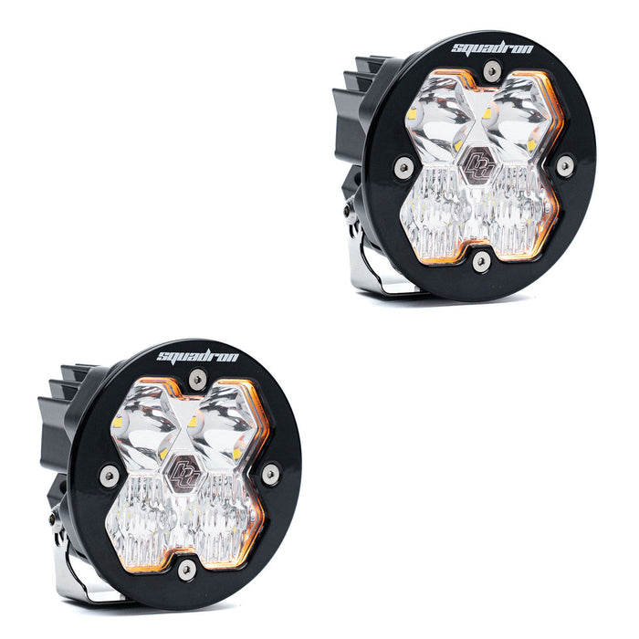 Baja Designs Squadron R 2.0 Sport Black LED Auxiliary Light Pod Pair - Universal