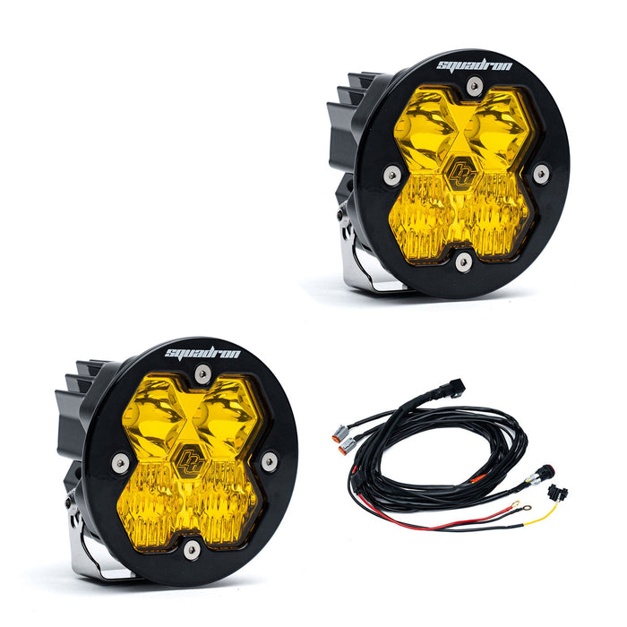 Baja Designs Squadron R 2.0 Sport Black LED Auxiliary Light Pod Pair - Universal