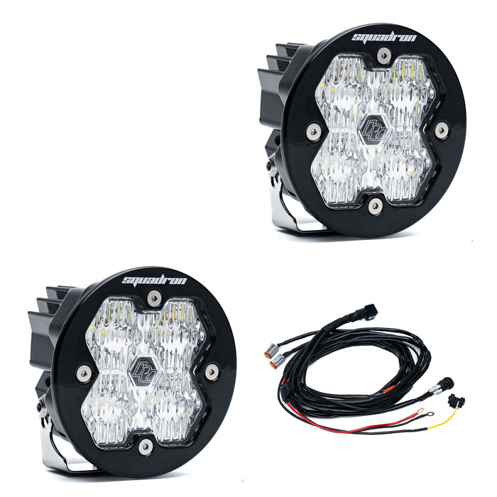 Baja Designs Squadron R 2.0 Sport Black LED Auxiliary Light Pod Pair - Universal