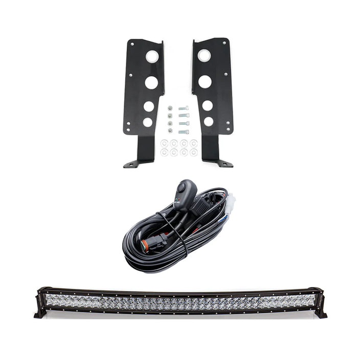 Cali Raised 42" Hidden Grille Curved LED Light Bar Brackets Kit for Tundra (2014-2021)