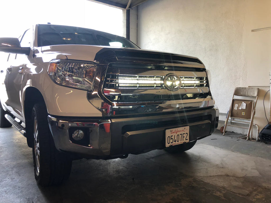 Cali Raised 42" Hidden Grille Curved LED Light Bar Mounting Brackets for Tundra (2014-2021)