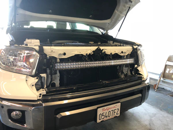 Cali Raised 42" Hidden Grille Curved LED Light Bar Mounting Brackets for Tundra (2014-2021)