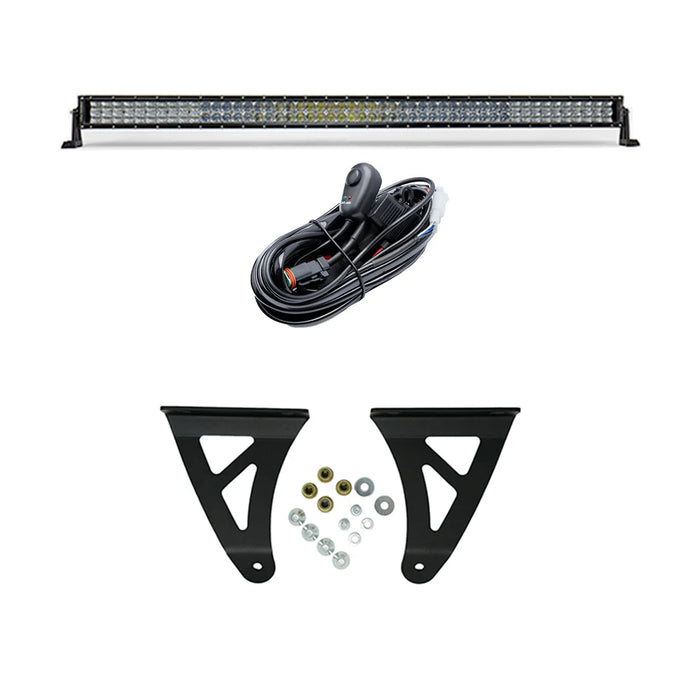 Cali Raised 52" Curved LED Light Bar Roof Brackets Kit for Tundra (2007-2021)