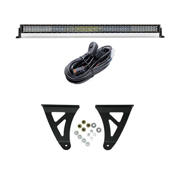 Cali Raised 52" Curved LED Light Bar Roof Brackets Kit for Tundra (2007-2021)