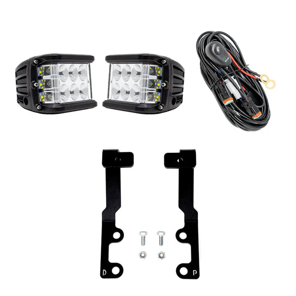 Cali Raised Low Profile Ditch Light Brackets Kit for Tundra (2022-Current)
