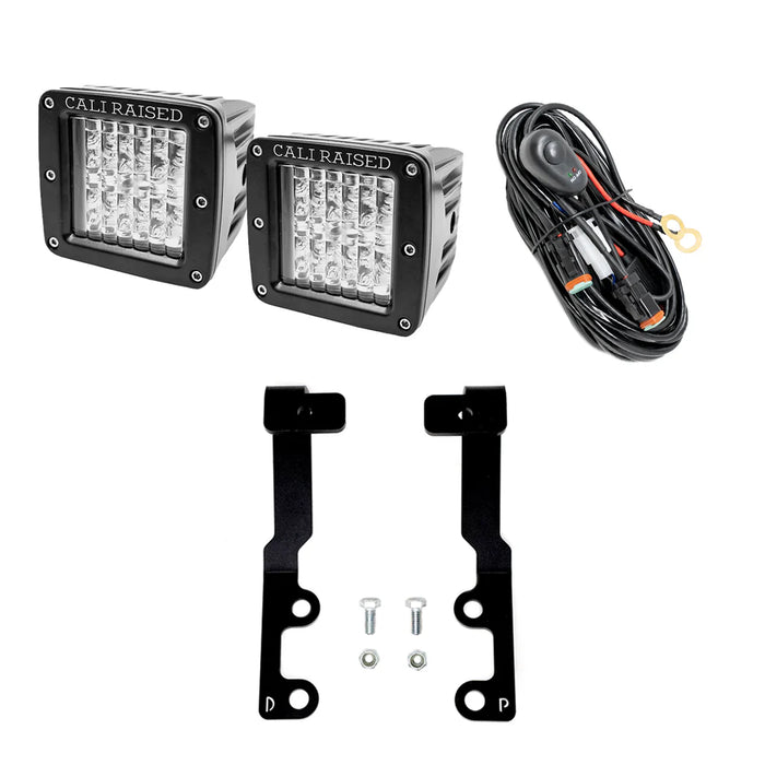 Cali Raised Low Profile Ditch Light Brackets Kit for Tundra (2022-Current)
