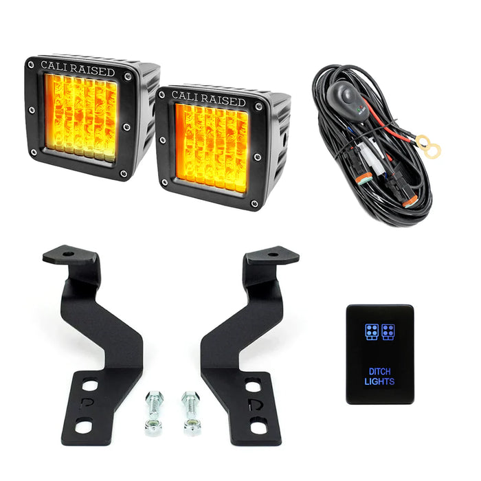 Cali Raised Low Profile Ditch Light Mounting Brackets for Tundra (2014-2021)