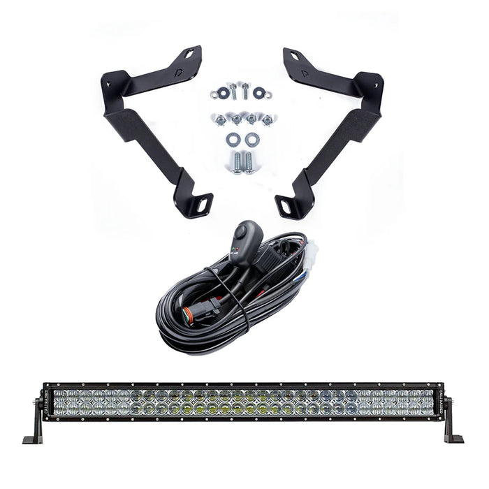 Cali Raised 32" Lower Bumper Hidden LED Light Bar Brackets Kit for Tundra (2014-2021)