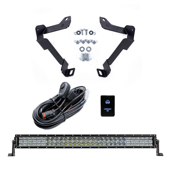 Cali Raised 32" Lower Bumper Hidden LED Light Bar Brackets Kit for Tundra (2014-2021)