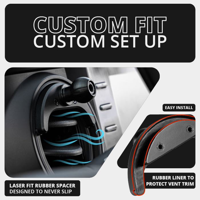 Tackform LINK™ Vent Mount Bracket With Midland MXT275 and MXT575 Magnetic CB Radio Mic Holder for Tundra (2014-2021)