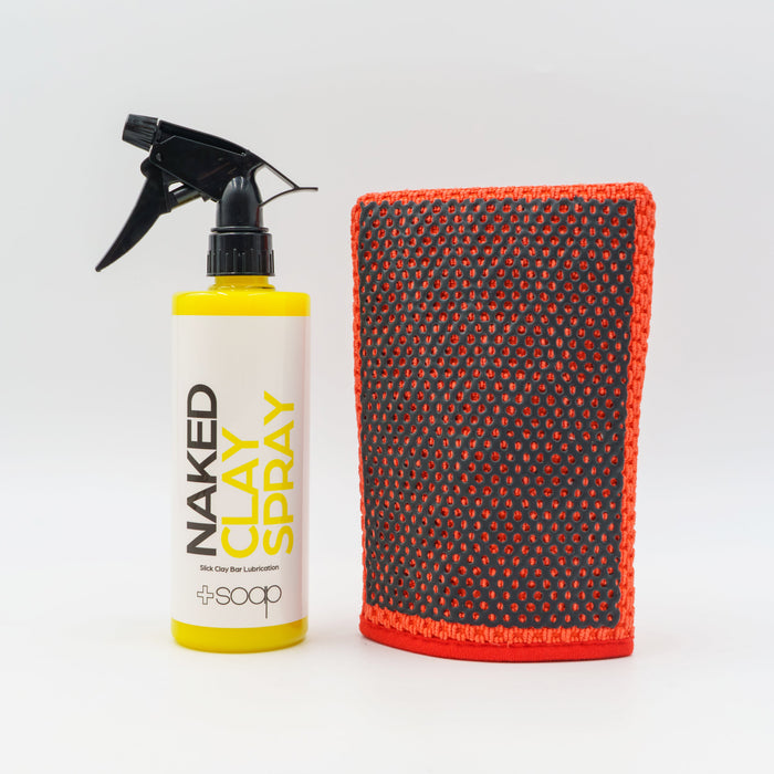 Plus Soap Clay Spray + Clay Mitt Combo