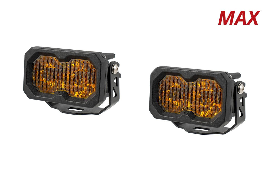 Diode Dynamics C2 2.0 SAE Yellow Max LED Pod (pair)