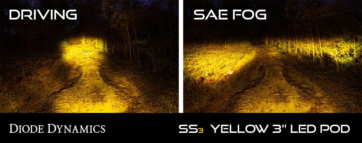 Diode Dynamics SS3 Yellow Sport LED Pod (Pair)