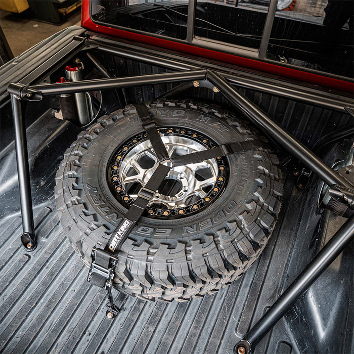 Dirt King Fabrication 3 Way Spare Tire Strap & Mounts