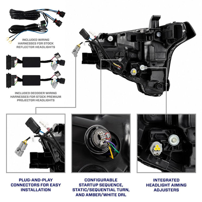 Form Lighting Sequential LED Projector Headlights (Pair)