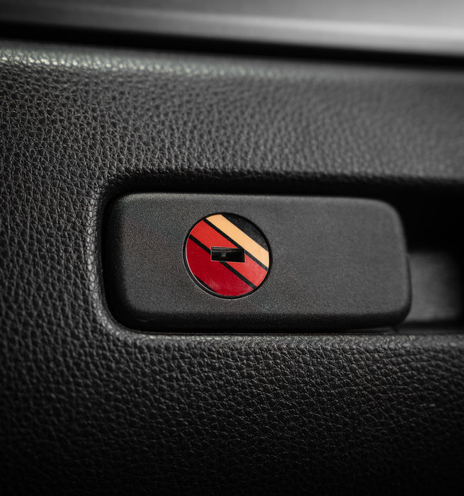 Vinyl Garage Glove Box Keyhole Cover