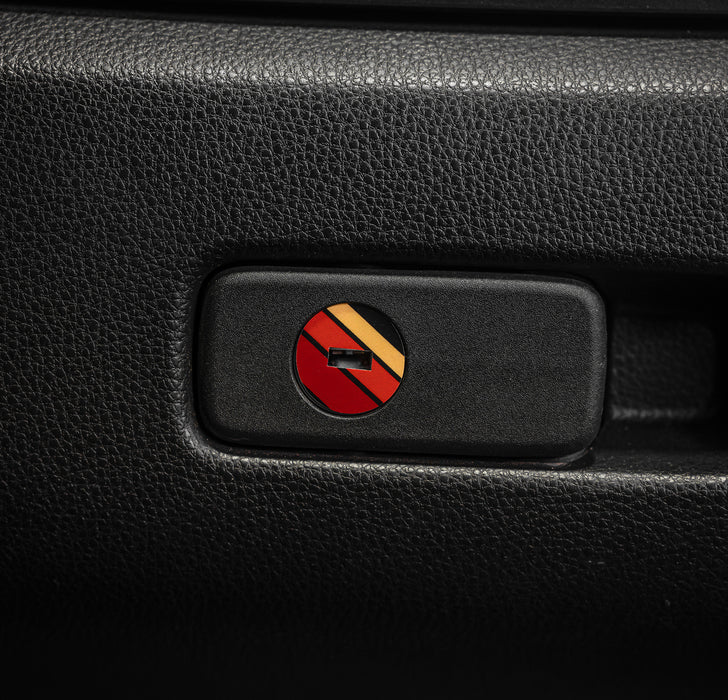 Vinyl Garage Glove Box Keyhole Cover