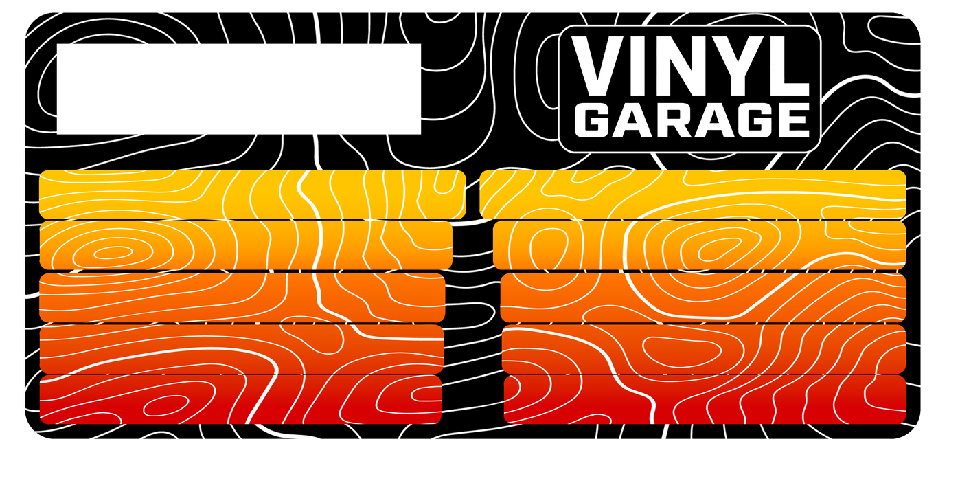 Vinyl Garage Fang Stripe Decal For Tundra (2022-Current)