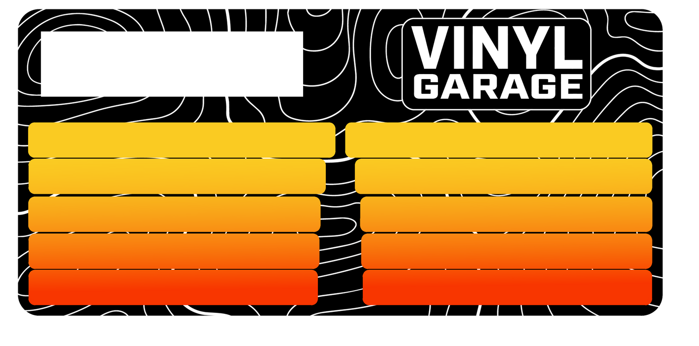 Vinyl Garage Fang Stripe Decal For Tundra (2022-Current)