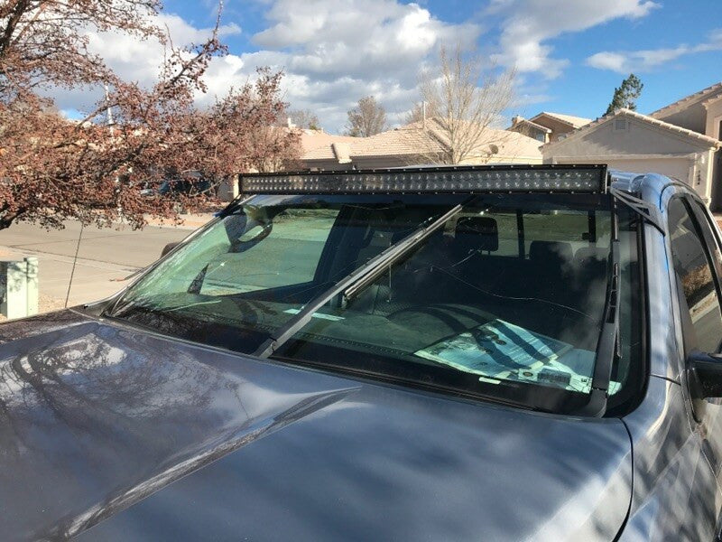 Cali Raised 52" Curved LED Light Bar Roof Brackets Kit For Tundra (2007-2021)