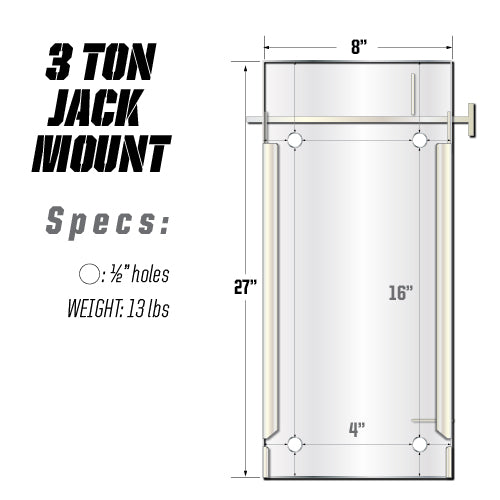 Pro Eagle 3 Ton "Kratos" Jack Mount 2.0