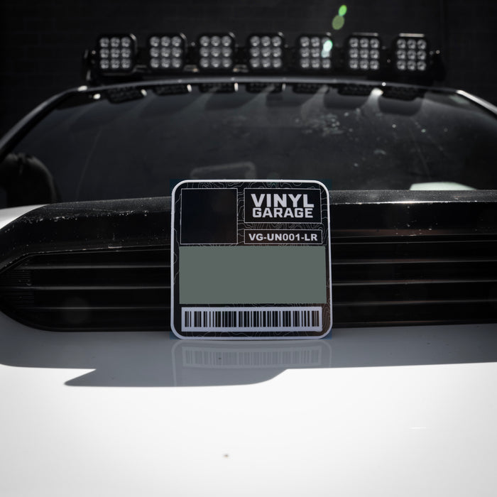 Vinyl Garage Glove Box Keyhole Cover