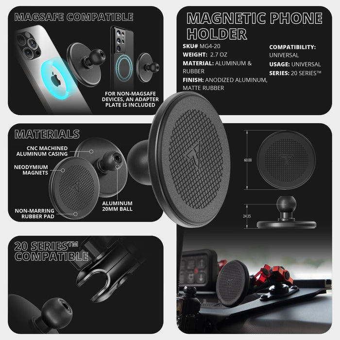 Tackform LINK™ Vent Mount Bracket With MagSafe Phone Holder for Tundra (2014-2021)