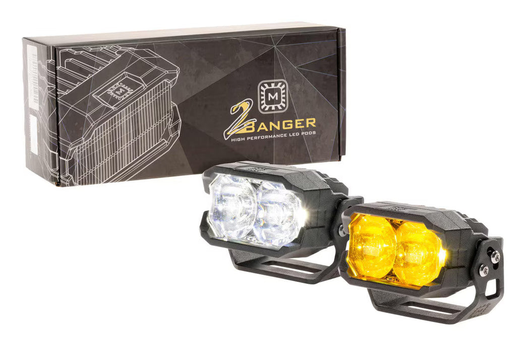 Morimoto 2 Banger LED Pods: HXB Spot Beam